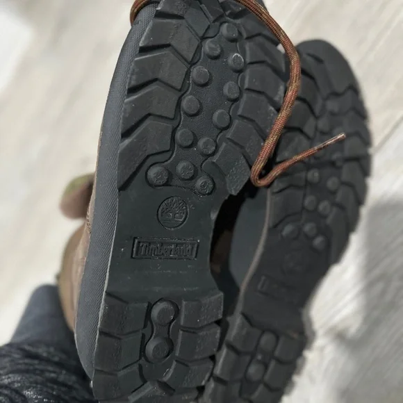 Timberland Hiker Brown 90s Leather Mid Hiking Boots - Picture 3 of 5